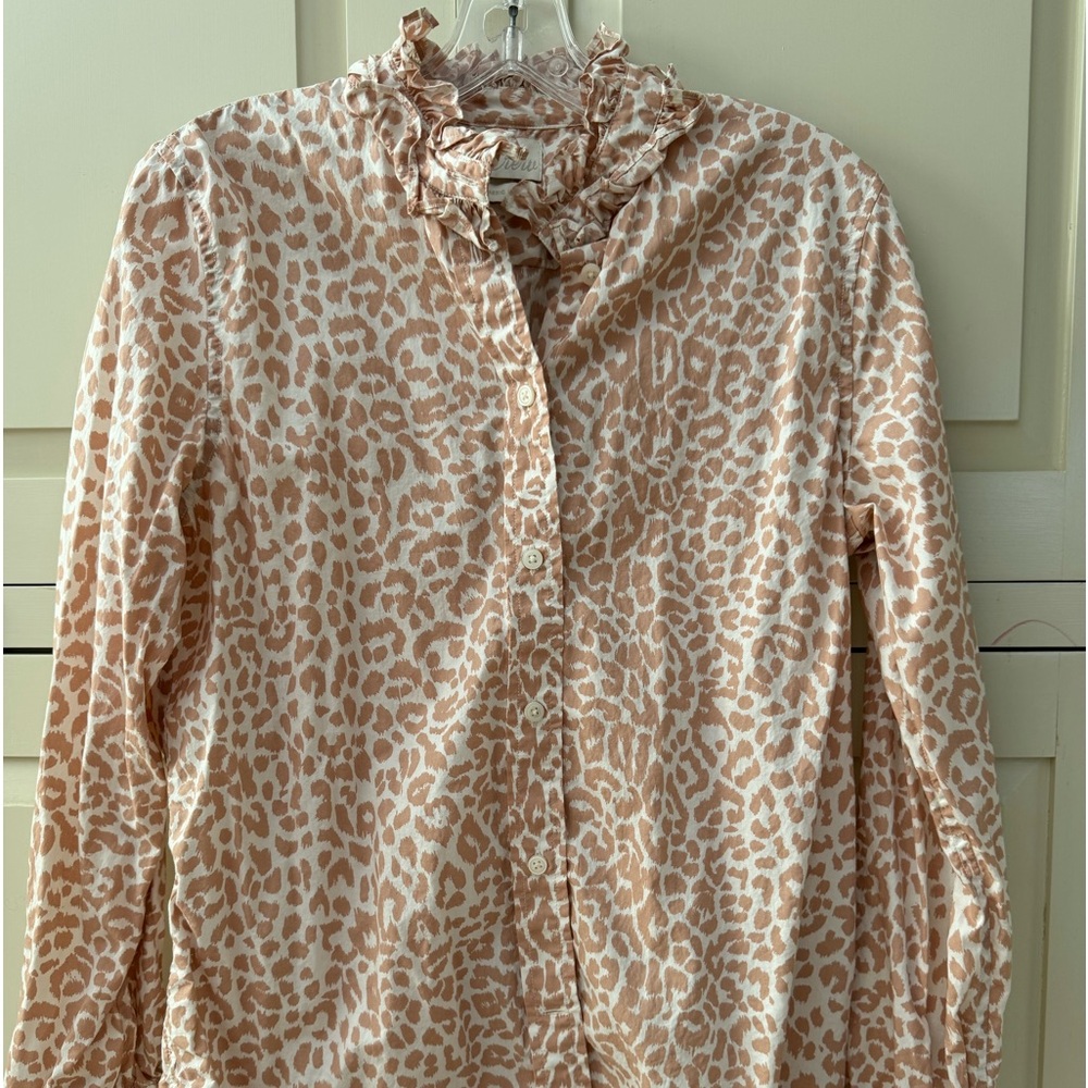 Animal print J.Crew blouse